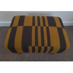 14" x 20" Footstool Pierre Frey Fabric